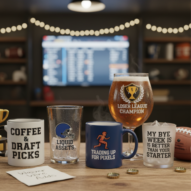 Fantasy Football Mugs & Glasses