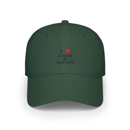 I Love Losing in Fantasy Baseball Cap | Funny Fantasy Football Hat