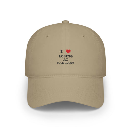 I Love Losing in Fantasy Baseball Cap | Funny Fantasy Football Hat