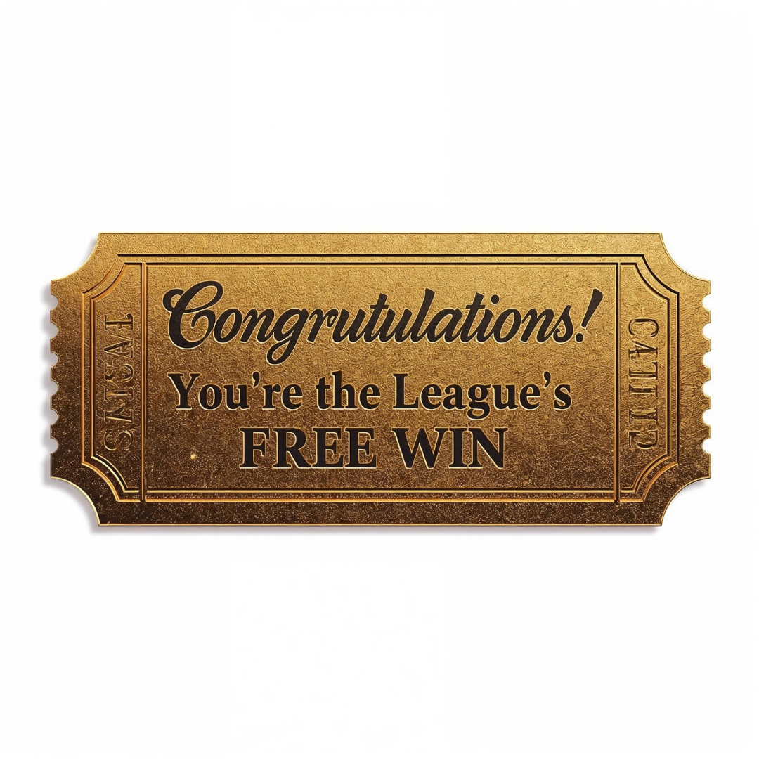 “Congratulations, You’re the League’s Free Win” Fantasy Football Mug (11oz)