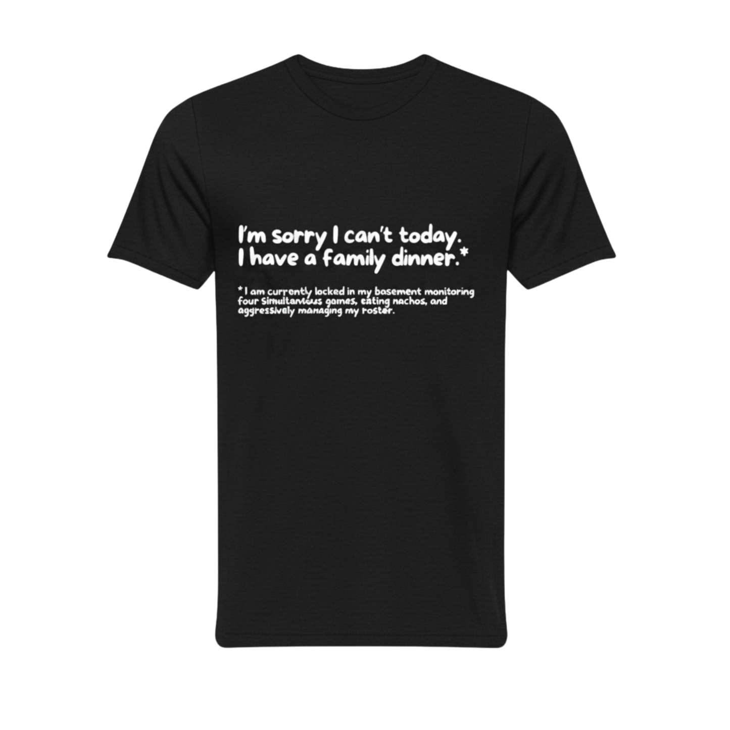 "Funny Excuse" Fantasy Football T-Shirt